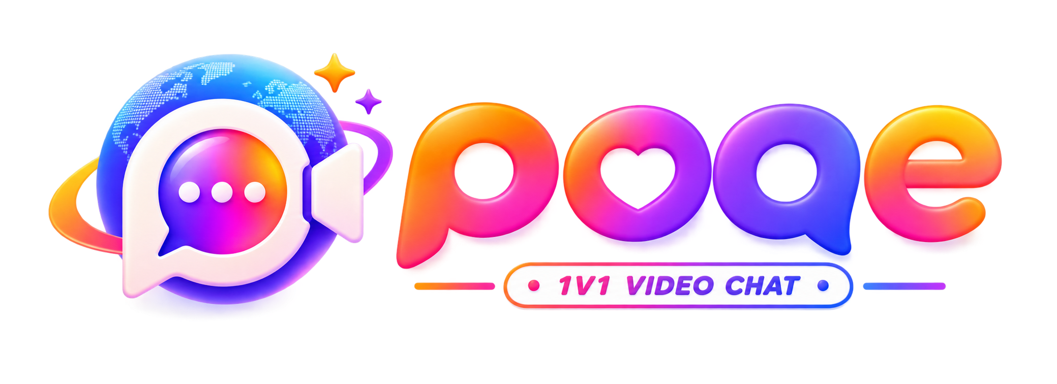 Poqe — free 1v1 video chat logo